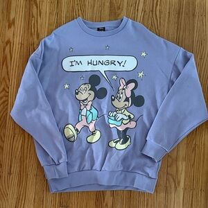 Cakeworthy Disney Lavender Sweatshirt with Mickey and Minnie